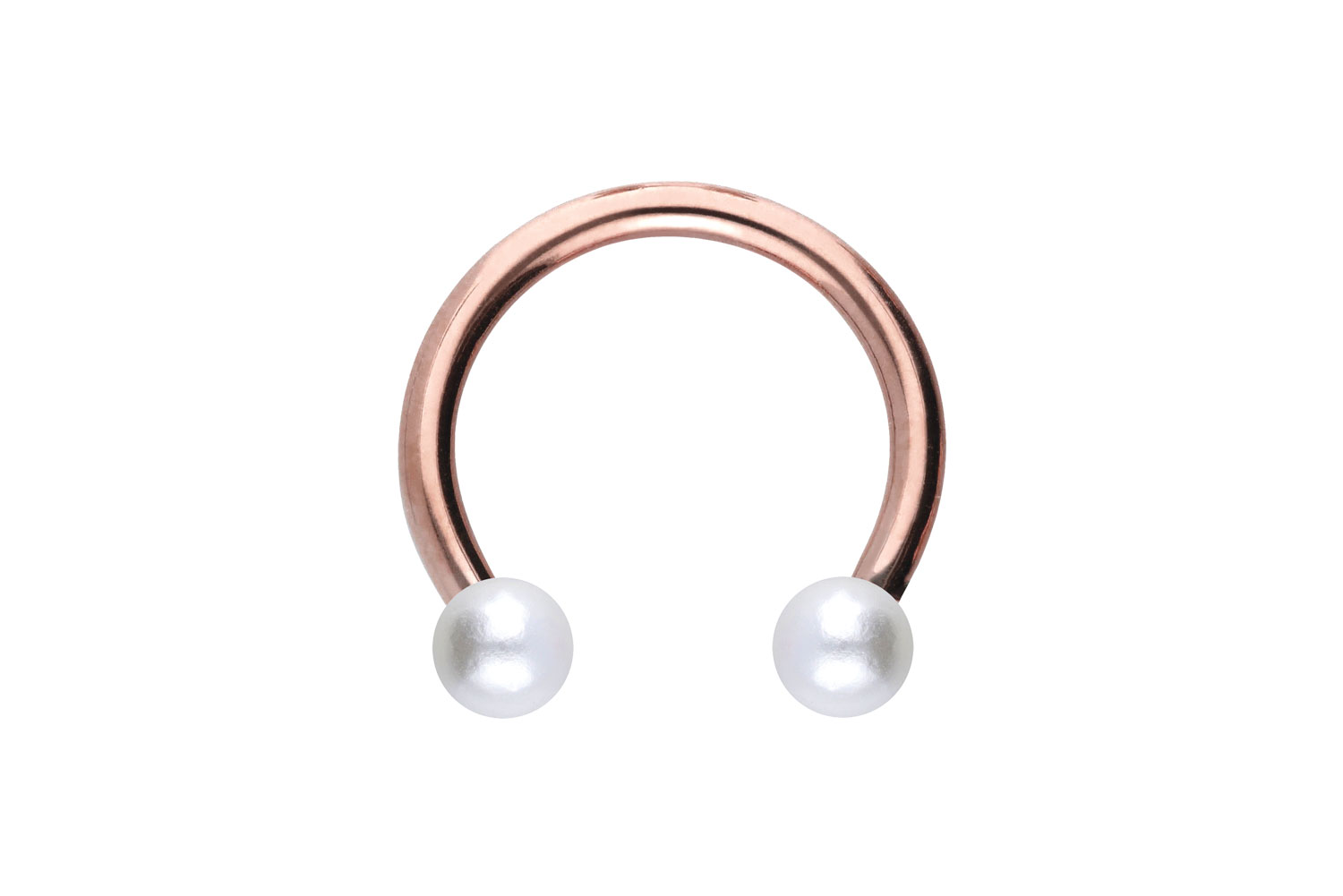 Chirurgenstahl Hufeisenring Piercing SYNTHETISCHE PERLEN